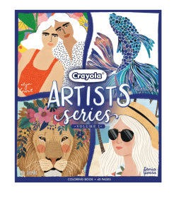 Crayola Artist Series Coloring Book, Vol 1, 40 Adult Coloring Pages, Creative Gifts for Teens & Adults