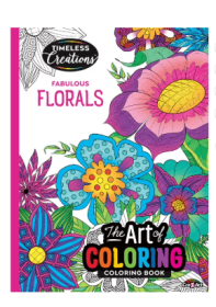 Cra-Z-Art Timeless Creations Adult Coloring Book, Fabulous Florals, 64 Pages