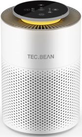 Air Purifiers for Bedroom with Adjustable Night Light;  TEC.BEAN H13 True HEPA Air Filter for Office Desk;  Odor Eliminators for Home;  Sleep Mod