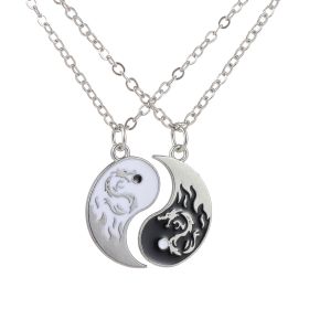 Alloy Woven Bracelet Handmade Dragon Totem Tai Chi Necklace (Color: Tai Chi necklace)