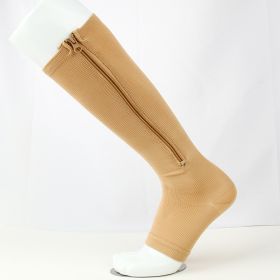 3 Pairs Copper Compression Sock Compression Stockings zipper compression sock with zip chaussette de compression medias de compresion (Color: b, size: S M)