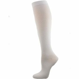 Compression Socks for Men (Knee-Hi 3-Pair Packs) in Firm Support (Color: 3 Pk. White / M Medium, size: M-Medium)
