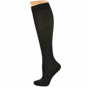 Compression Socks for Men (Knee-Hi 3-Pair Packs) in Firm Support (Color: 3 Pk. Black, size: X-Large)