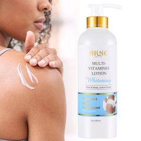 AILKE Multi Vitamin Brightening Body Lotion, Clean Skin With Vitamins A,E,B3,B5, Increase Radiance, Smooth, Moisturizer Cream (Color: Lotion)