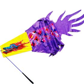 9.8 FT Holographic Dragon Dance Ribbon Streamer Kit (Color: Holographic Purple)